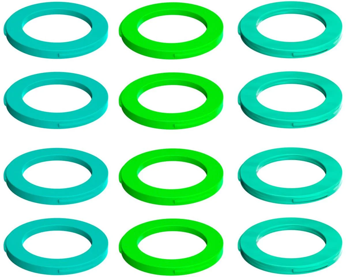 Magura 4-Piston Caliper Colored Cover Kit for One Caliper (Neon Green, Cyan, Mint)